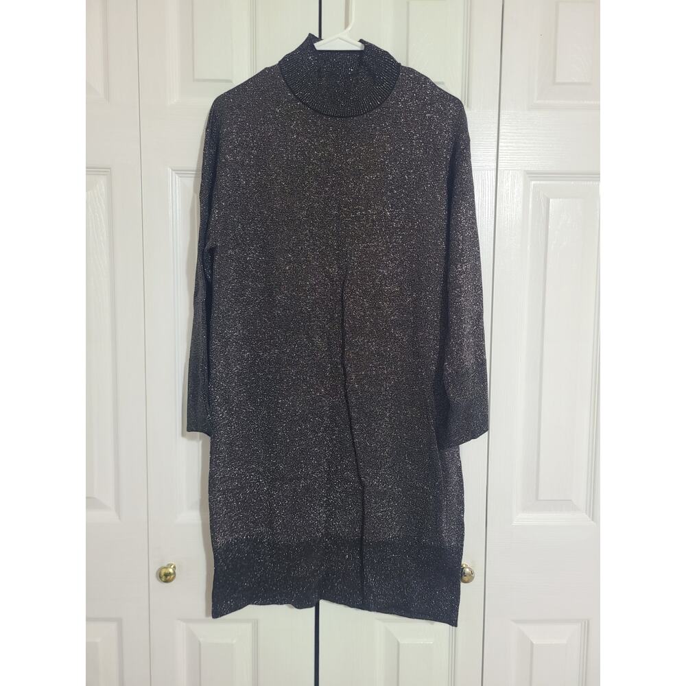 Cooper st small Alice knit dress black metallic new with tags